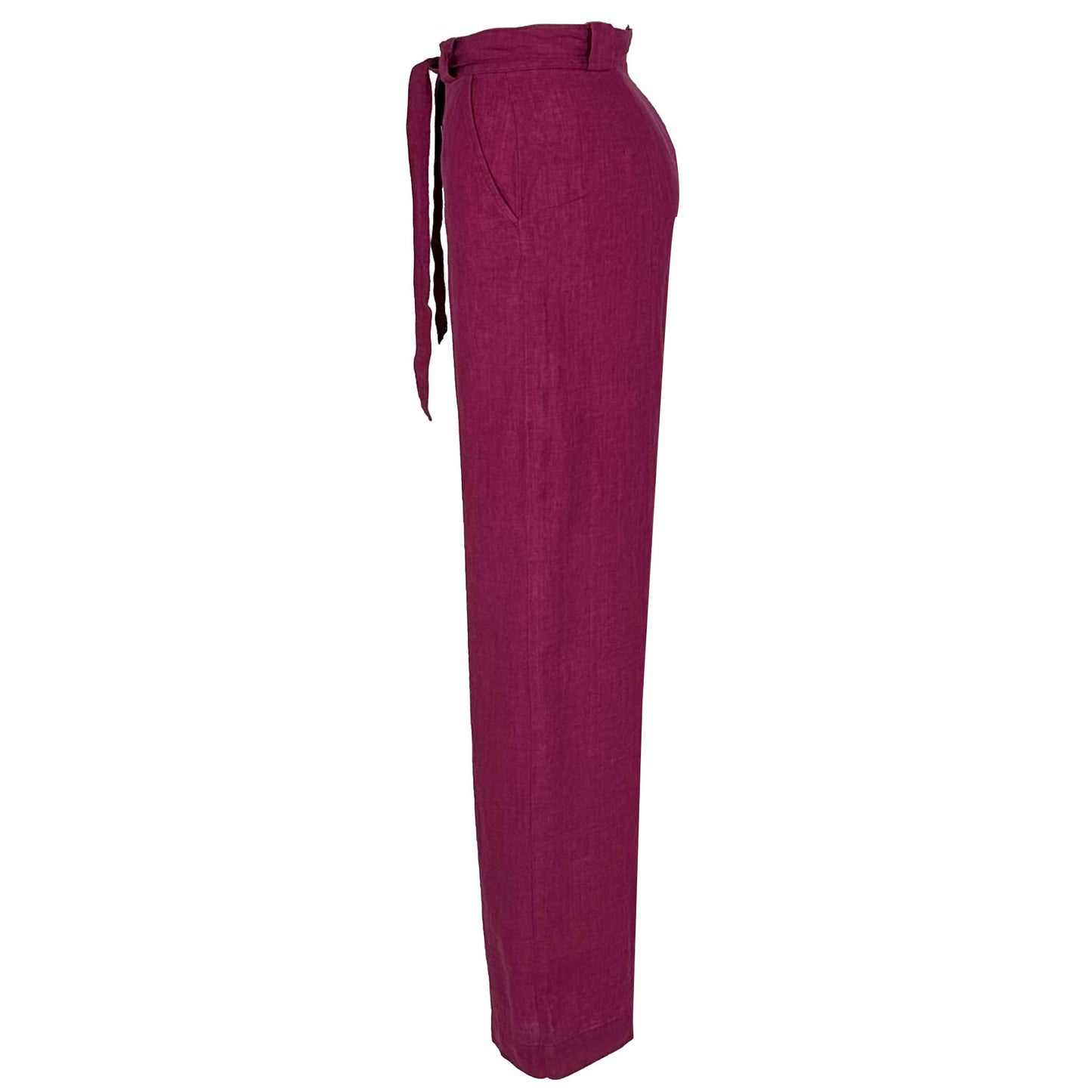 Bloomers Broek Jasmin Linnen cherise lange vrouwen - Tall trousers