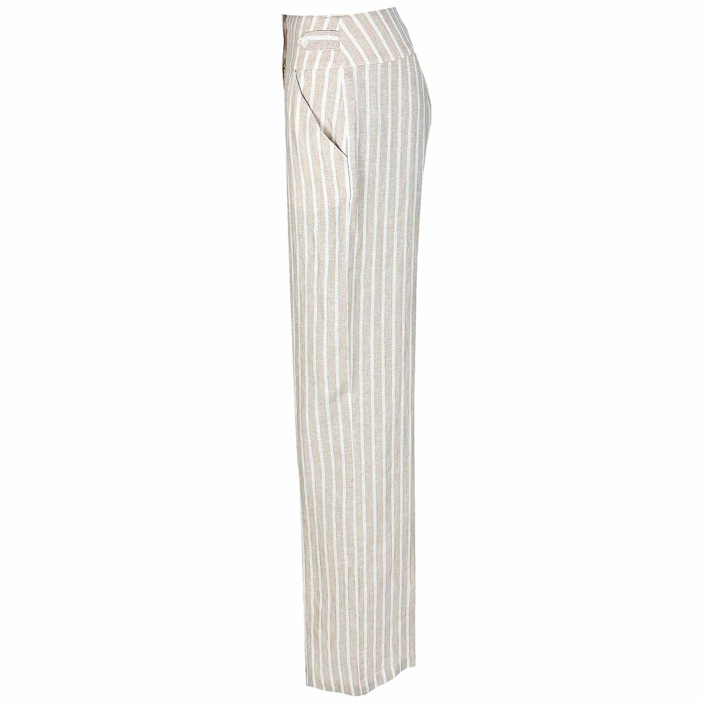 Bloomers Broek Marlene Linnen Streep lange vrouwen - Tall trousers