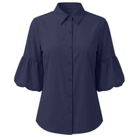 Longlady Blouse Dara Donkerblauw | Tall