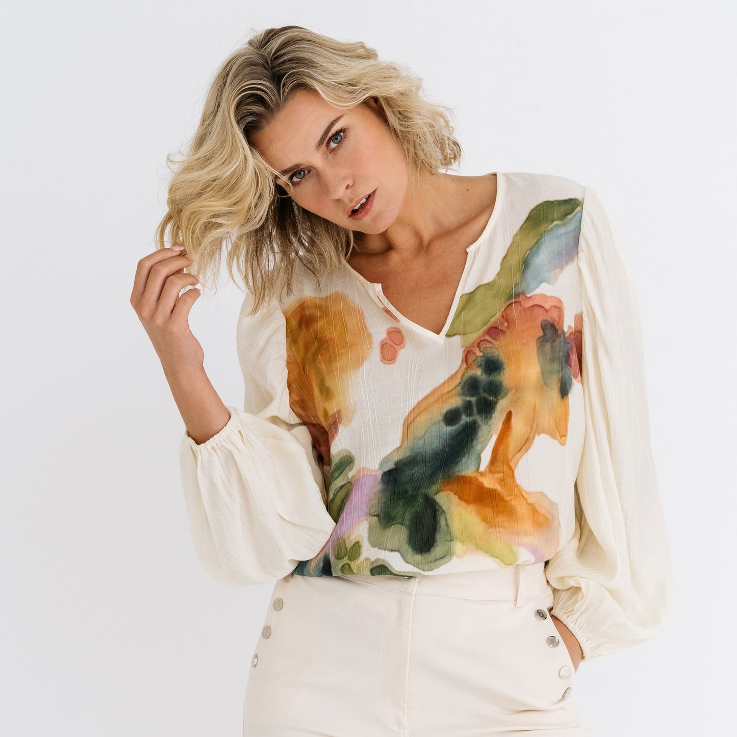 Tall Maicazz Blouse Mouran Aquarelle