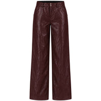 LongLady Broek Nerana Vegan Leather Bordeaux | Tall