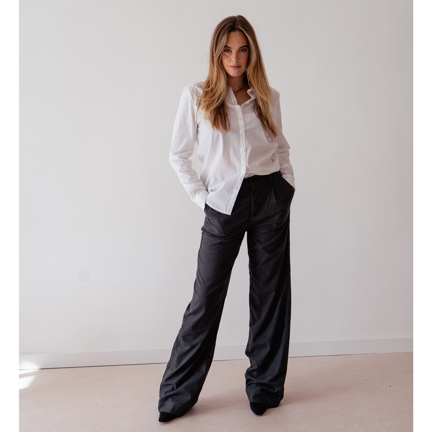 Tall Mavi Broek Pera Dark Grey Checked - lange vrouwen