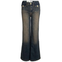 DNM Pure Bobby Choc Brown wash, tall kleding voor lange vrouwen