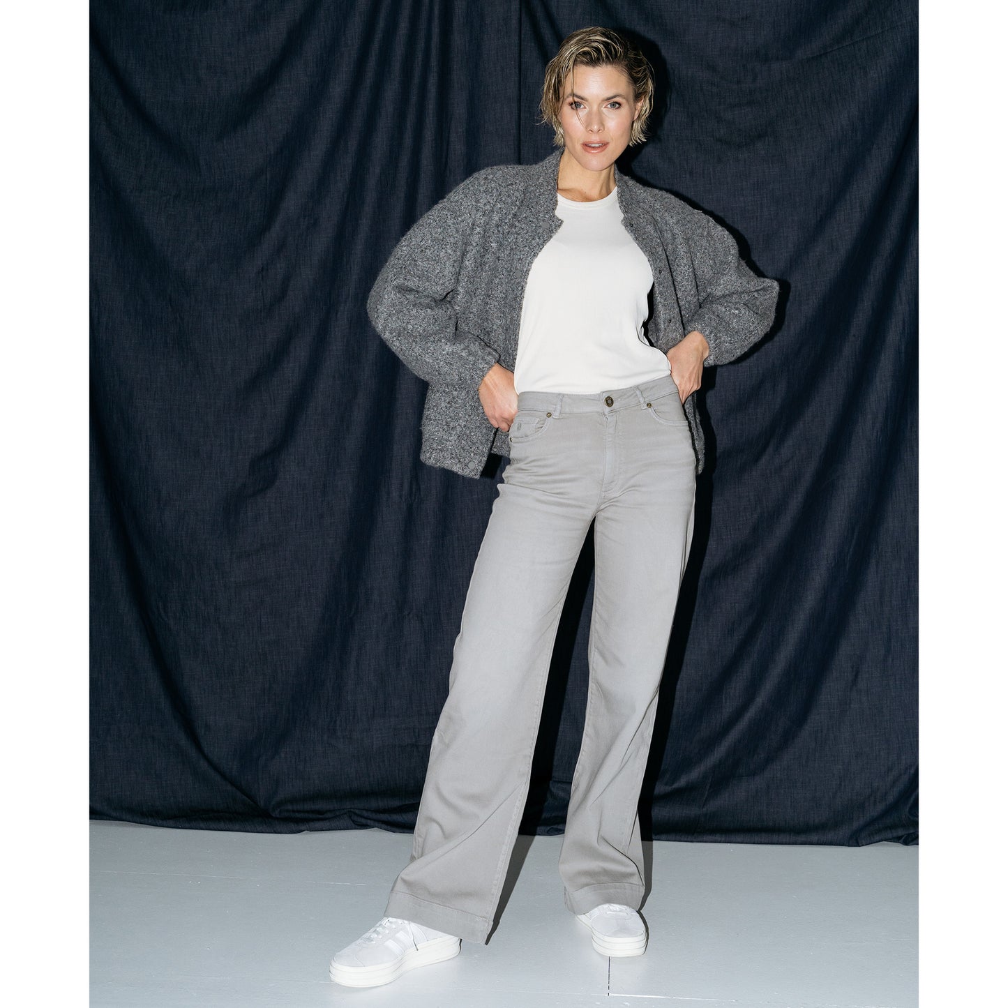 Tall DNM Pure Cooper Warm Grey - lange vrouwen
