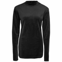 Longlady Shirt Tynca Rib Zwart | Tall