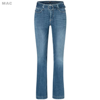 Mac Jeans Dream Boot Belt High Low Wash, tall jeans voor lange vrouwen