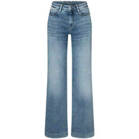 Tall Mac Jeans Dream Wide Authentic Sky Blue | voorzijde | lange dames