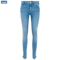 Mavi Jeans Adriana Mid Aqua Blue, tall jeans voor lange vrouwen