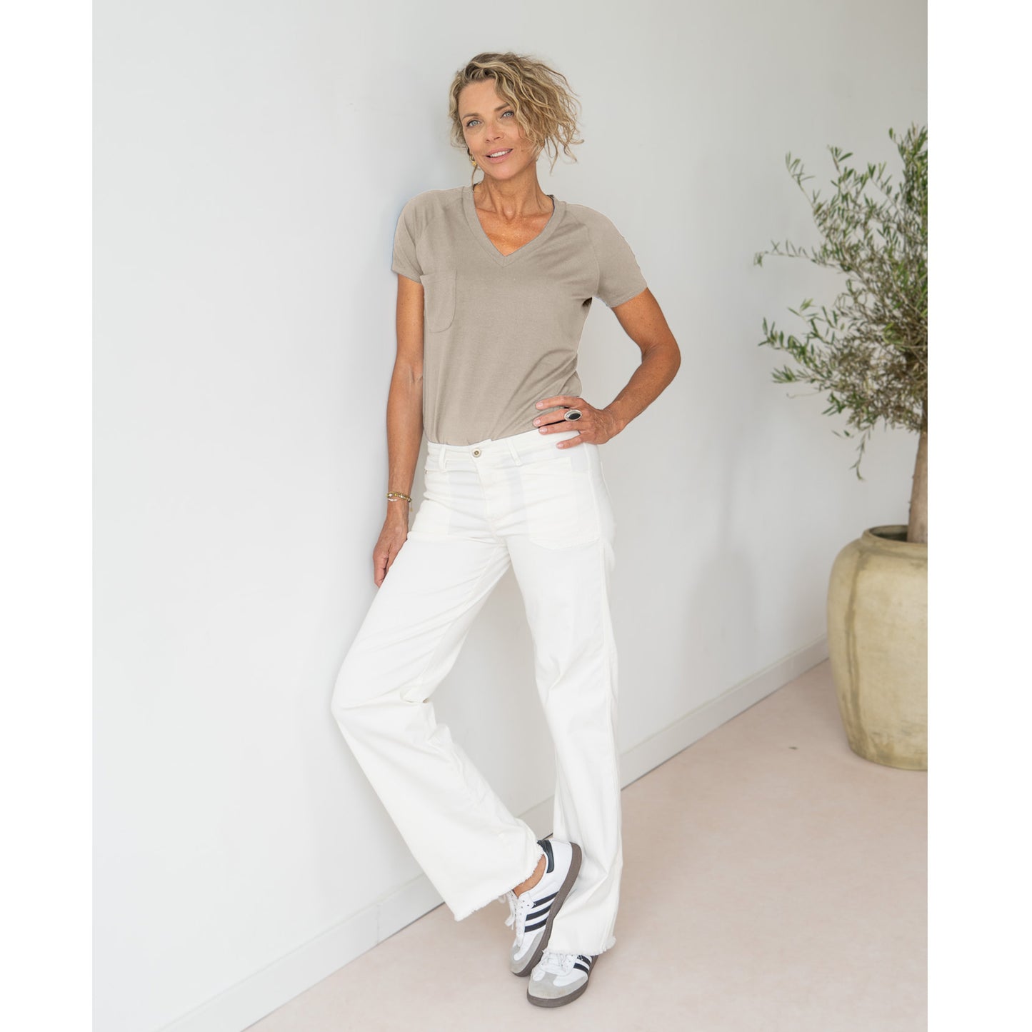 Tall Longlady Shirt Flora - lange vrouwen