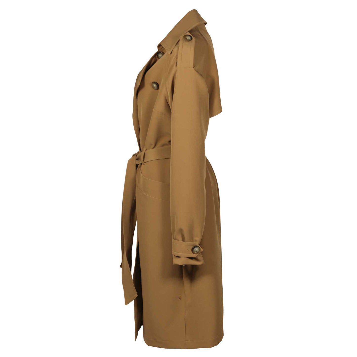 mode lange vrouw longlady trenchcoat manja