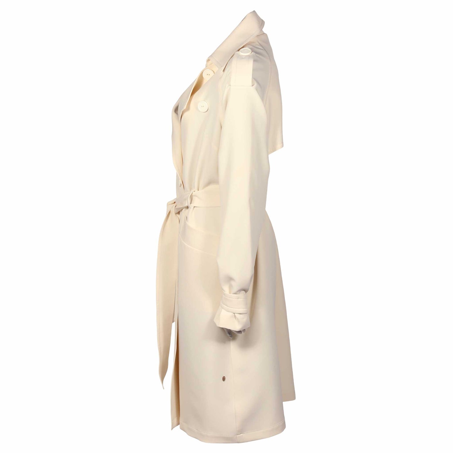 mode lange vrouw longlady trenchcoat manja