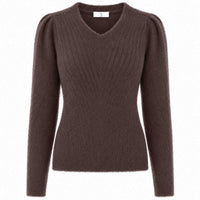NED Trui Belins Chocolat Plum | Tall