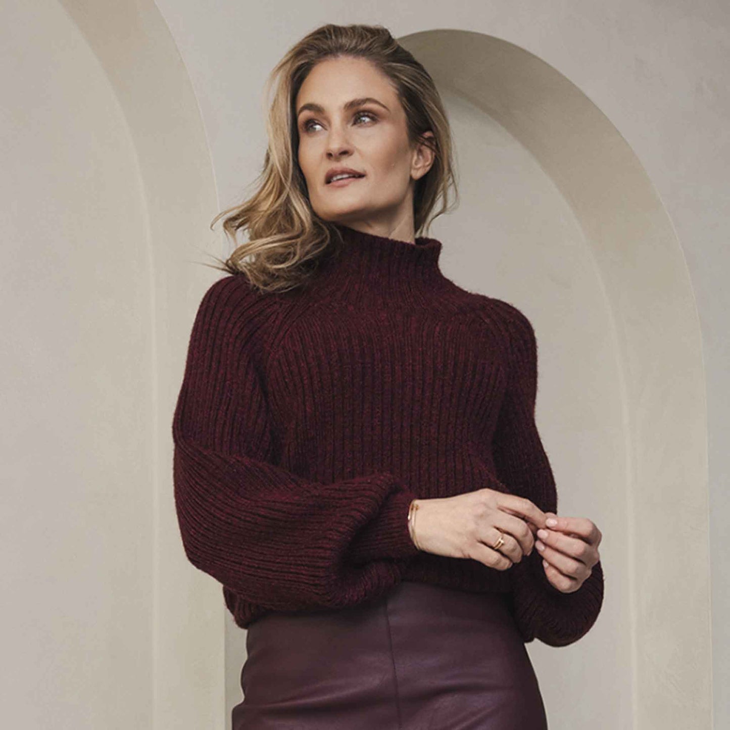 BR&DY Trui Bordeaux | Tall