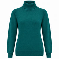Tall truitje Casamia Col Petrol | kleding lange vrouwen | vooraanzicht