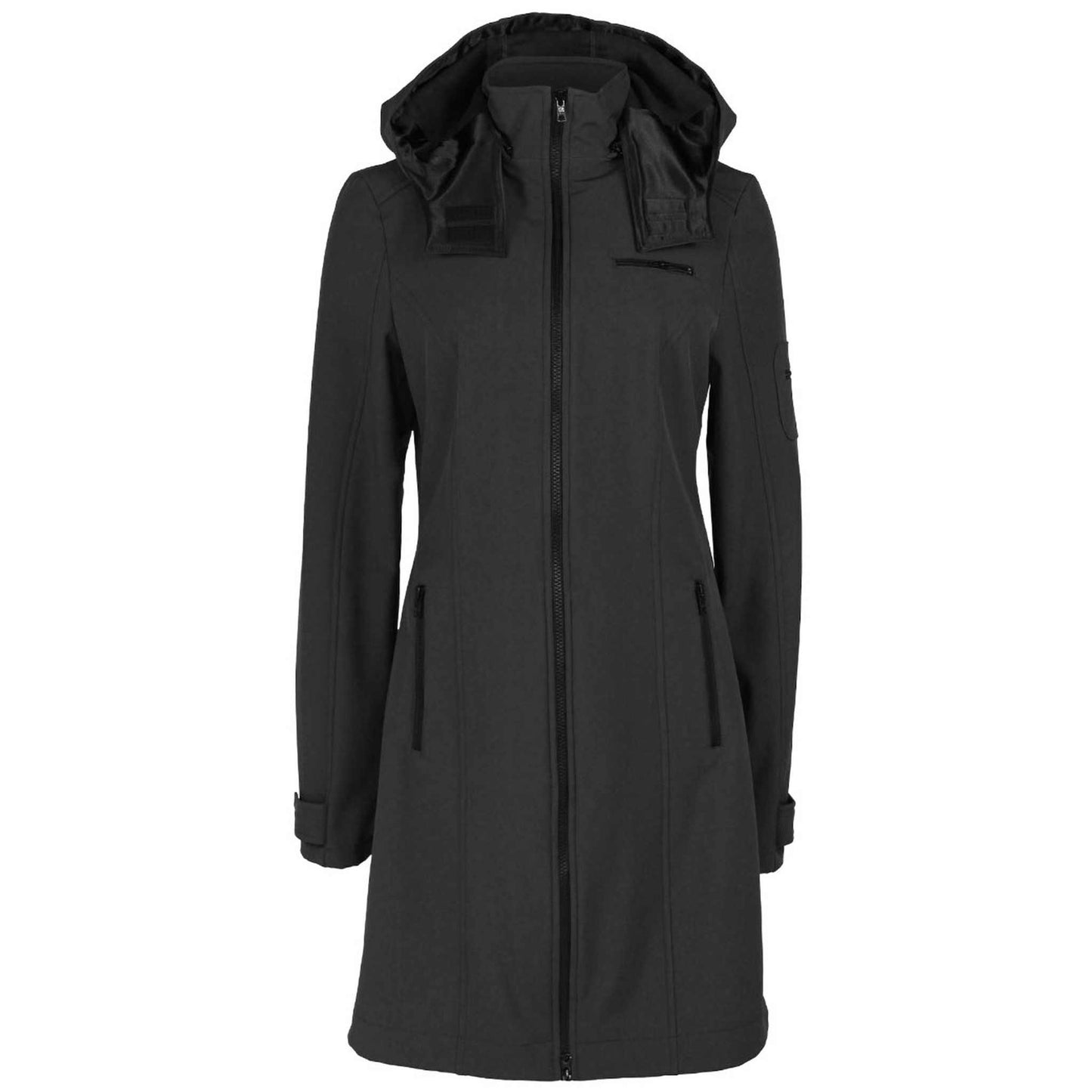 kleding lange vrouwen longlady jas softshell marly