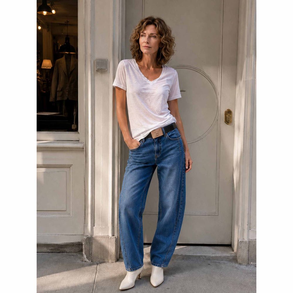 Barrel jeans voor lange dames: dé modetrend van nu