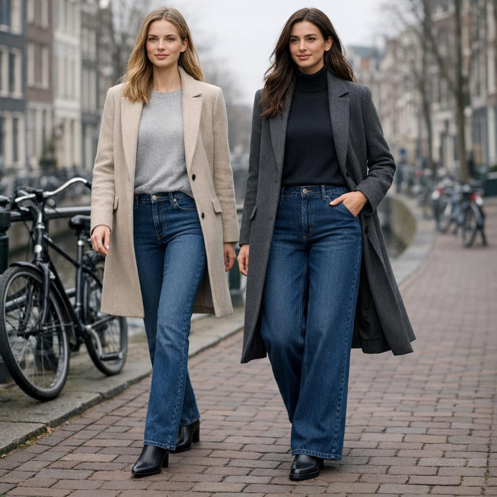 Straight vs wide leg jeans: welke flatteert jouw lange benen?