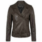 Transmission Bikerjack Leder Donkerbruin | Tall