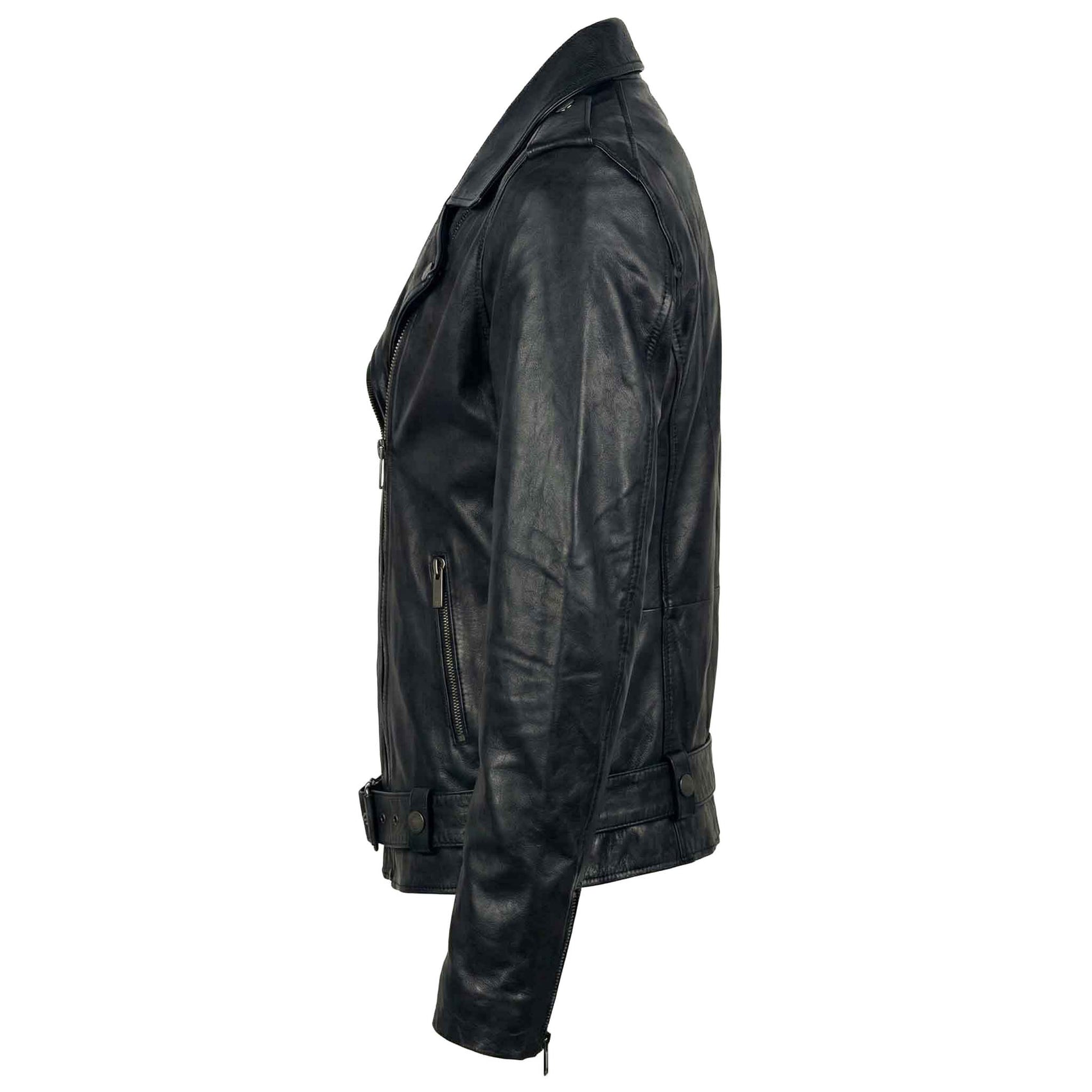 Transmission Bikerjack Leder Zwart, tall kleding voor lange vrouwen