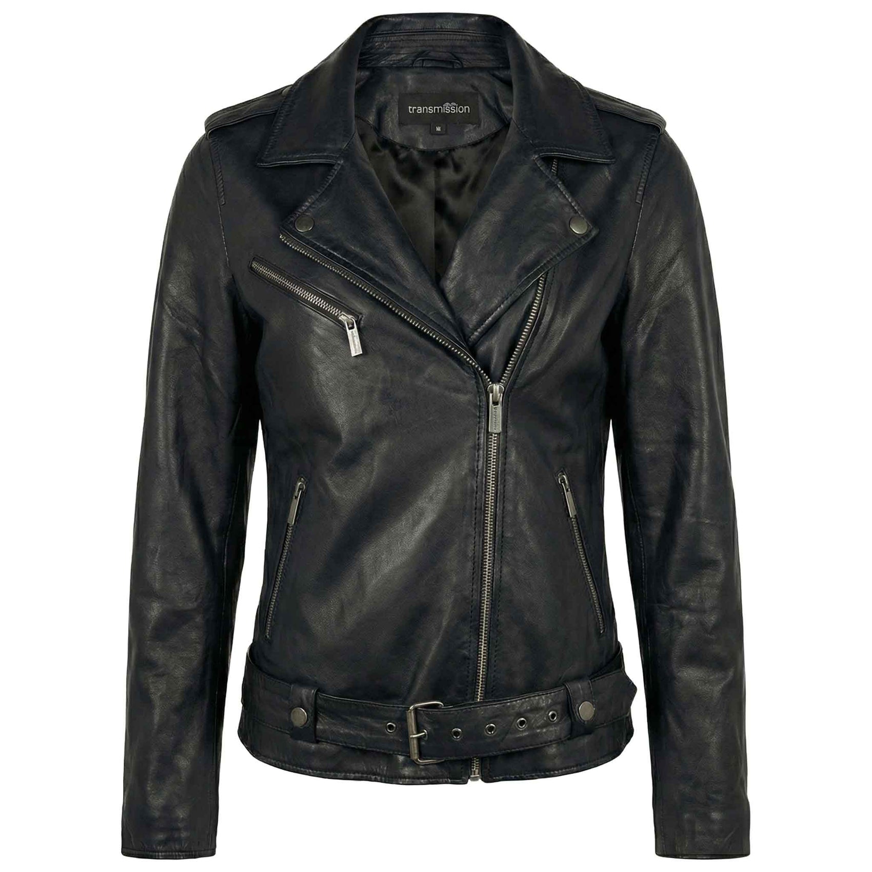 Transmission Bikerjack Leder Zwart | Tall