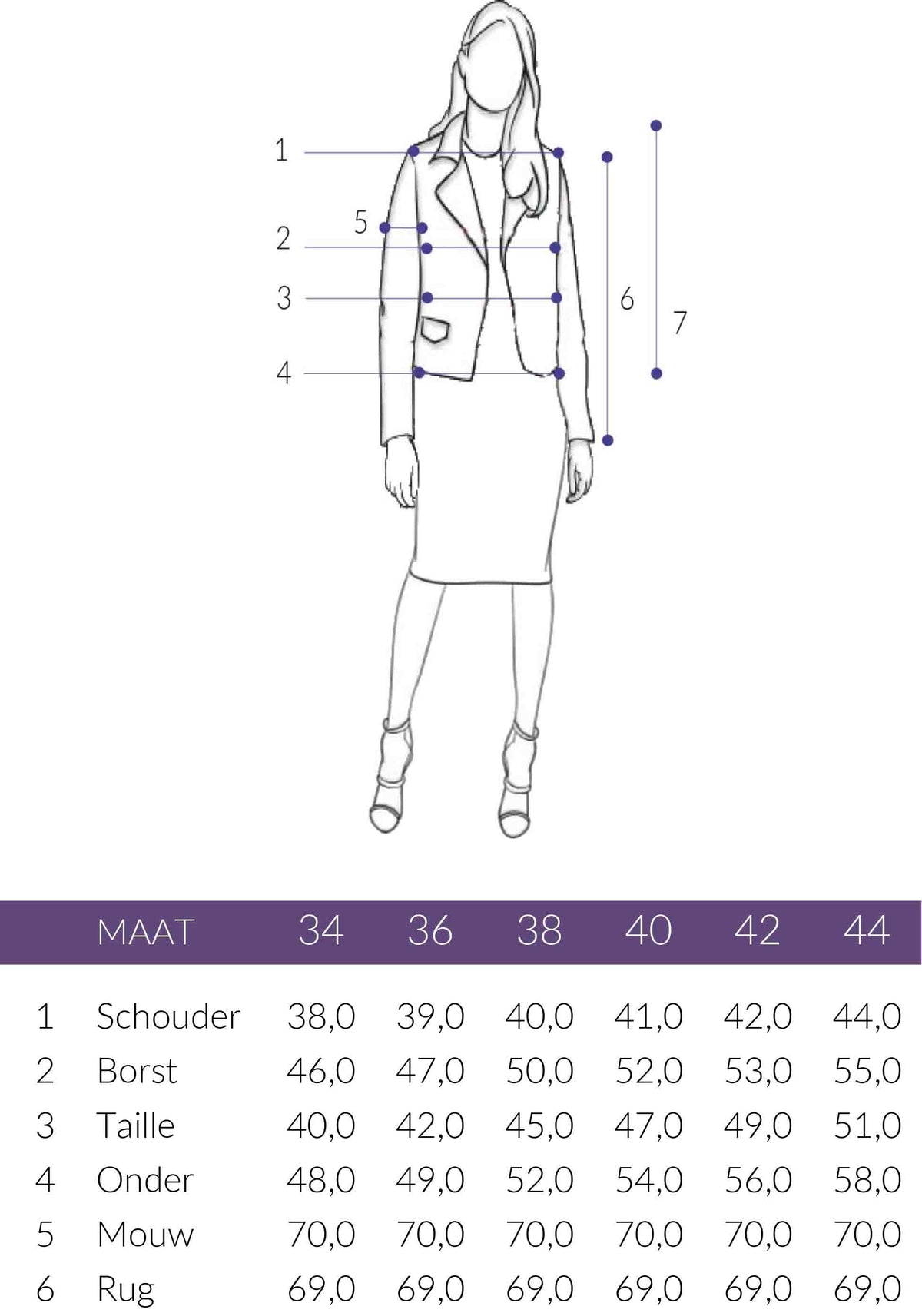 Maattabel Aime Blazer Lois Etnic | Tall