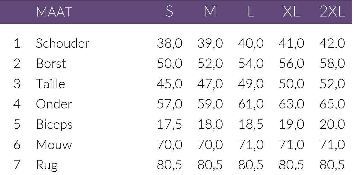 Maattabel ICNK Blazer Linette | Tall