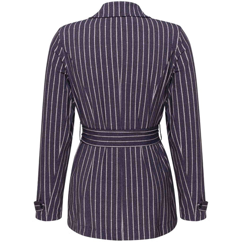 Kimara Blazer Noah Dotted Pinstripe, tall kleding voor lange dames, achteraanzicht