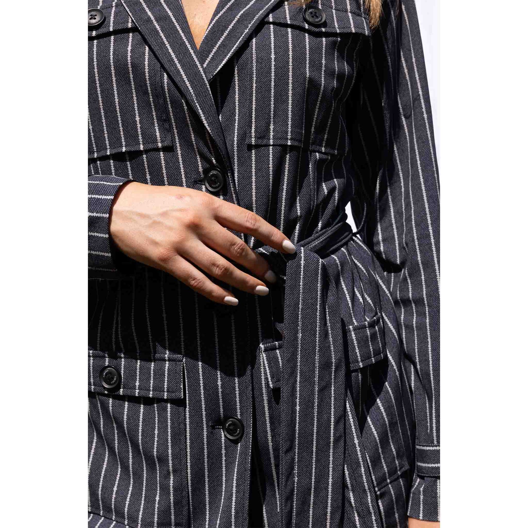 Kimara Blazer Noah Dotted Pinstripe, tall kleding voor lange vrouwen