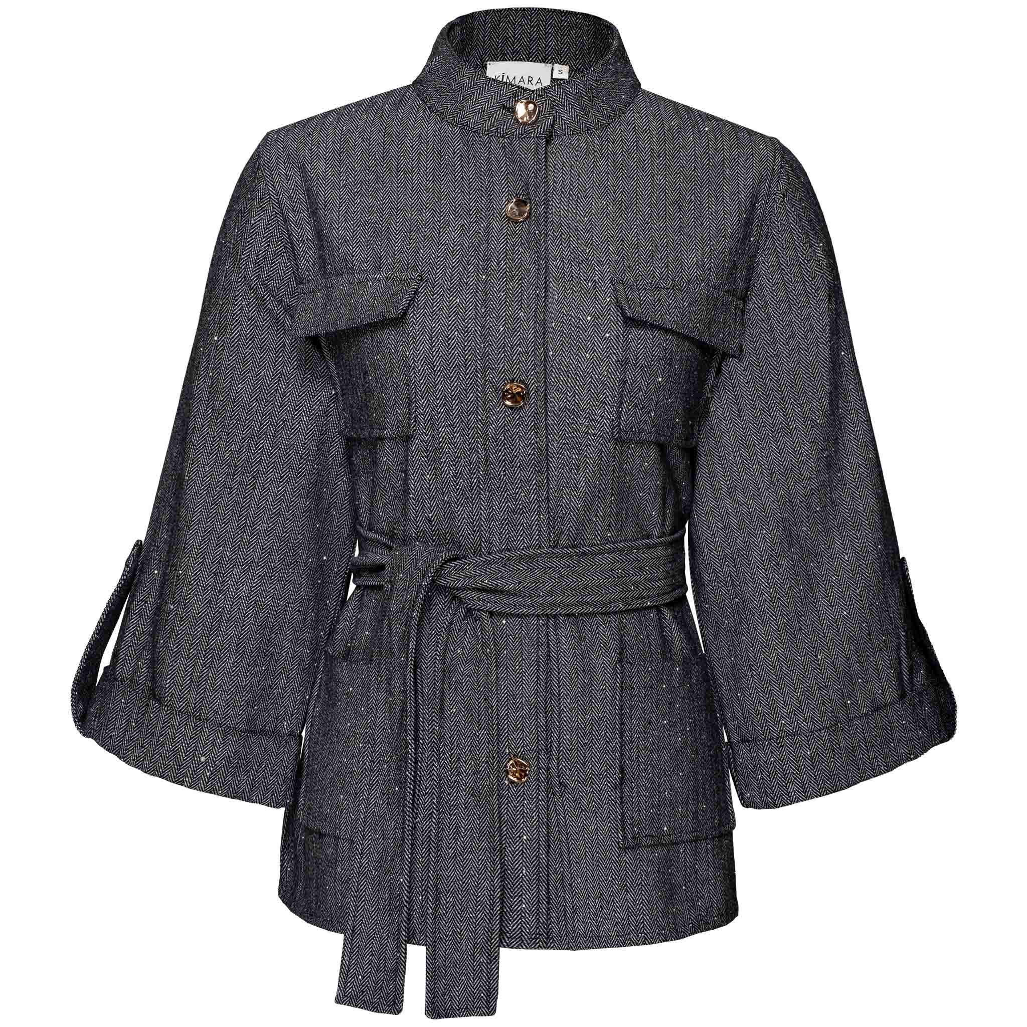 Tall Kimara Blazer Riaz Grijs | voorzijde | lange dames