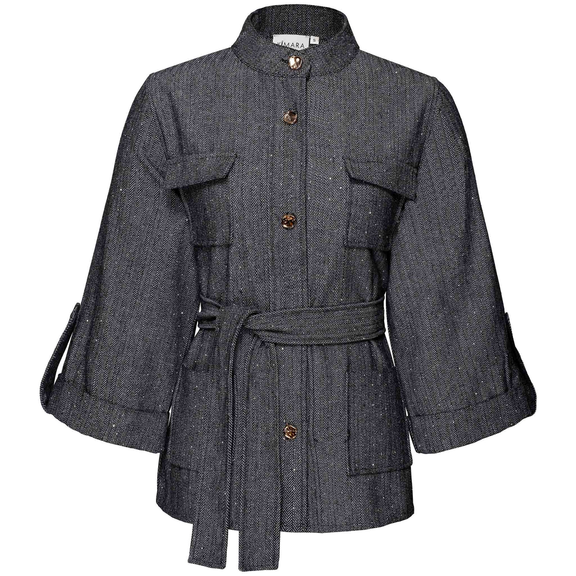 Tall Kimara Blazer Riaz Grijs | voorzijde | lange dames