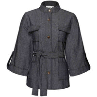 Tall Kimara Blazer Riaz Grijs | voorzijde | lange dames