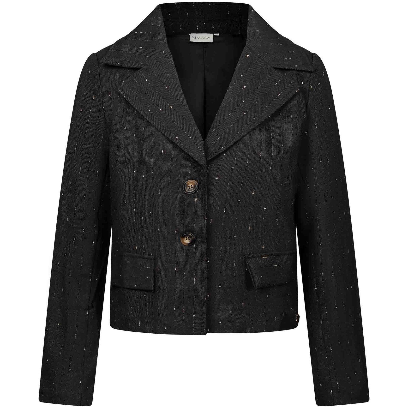 Tall Kimara blazer Vento zwart | voorzijde | lange dames