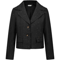 Tall Kimara blazer Vento zwart | voorzijde | lange dames