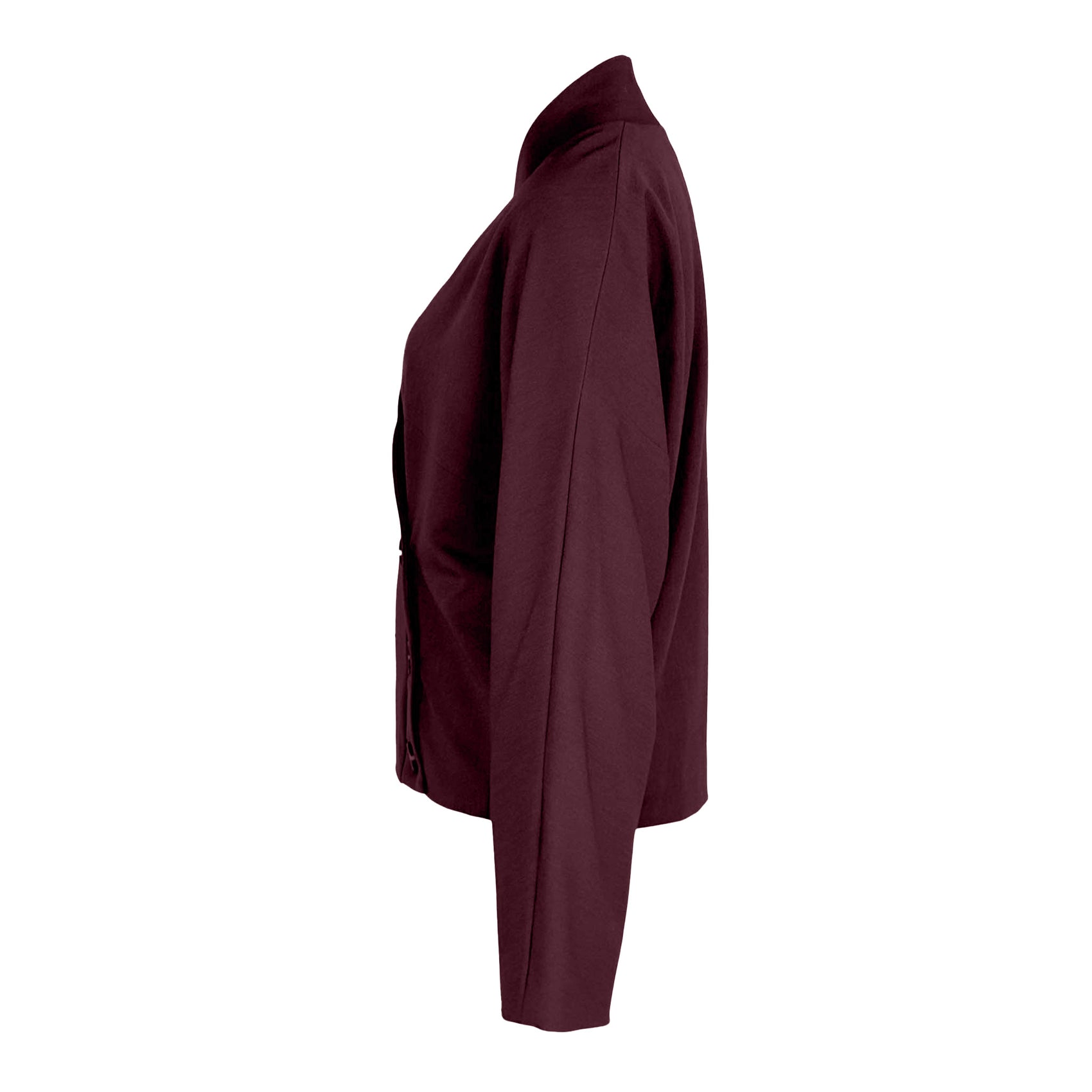 Longlady Blazer Carry Bordeaux, kleding voor lange vrouwen, zijaanzicht