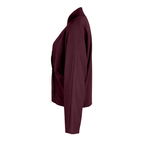 Longlady Blazer Carry Bordeaux, kleding voor lange vrouwen, zijaanzicht