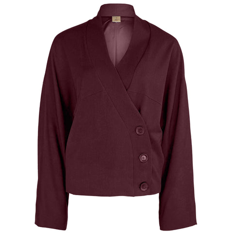 Longlady Blazer Carry Bordeaux, tall kleding voor lange vrouwen