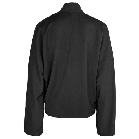 Longlady Blazer Carry Zwart, tall kleding voor lange dames, achteraanzicht