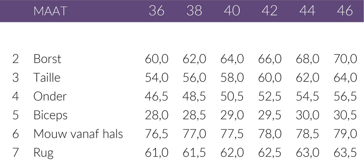 Maattabel Longlady Blazer Carry Zwart | Tall