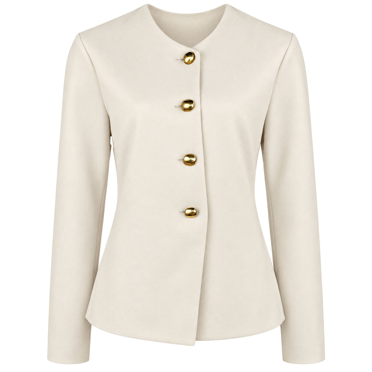 LongLady Blazer Casey Offwhite, tall kleding voor lange vrouwen voorkant