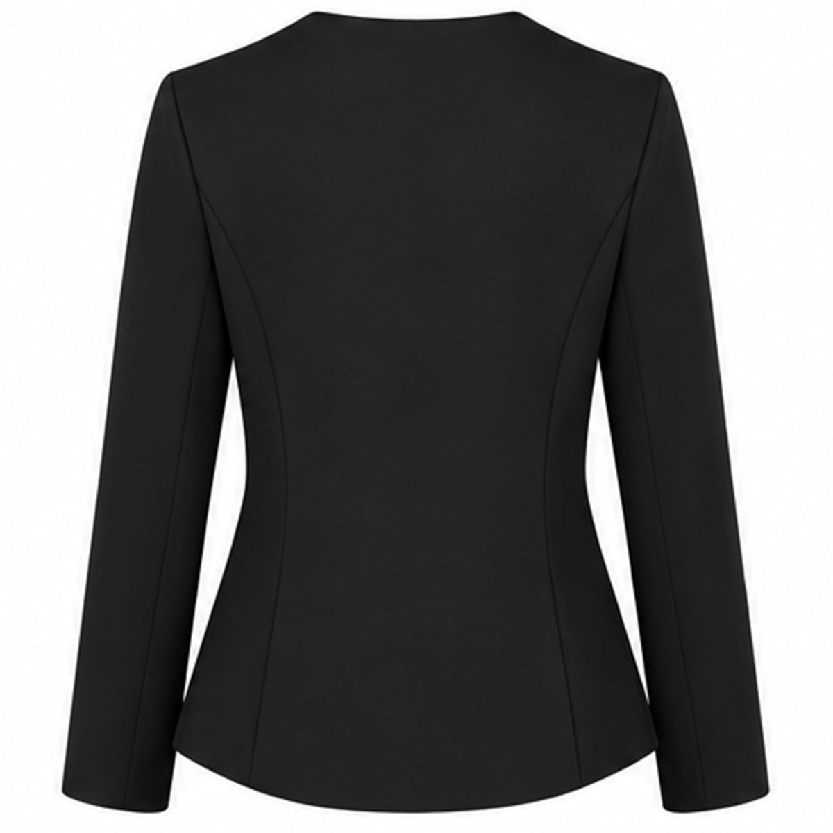 LongLady Blazer Casey Zwart, tall kleding voor lange vrouwen achterkant