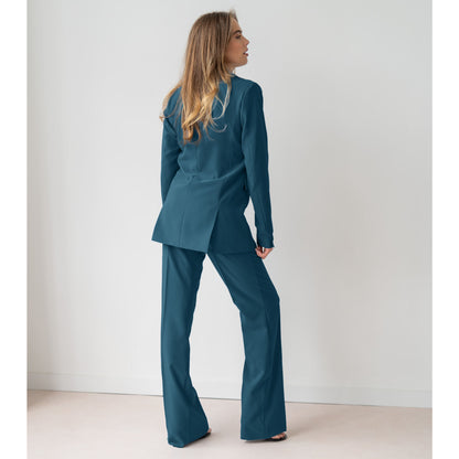 Tall LongLady Blazer Cathy Petrol  model | lange vrouwen
