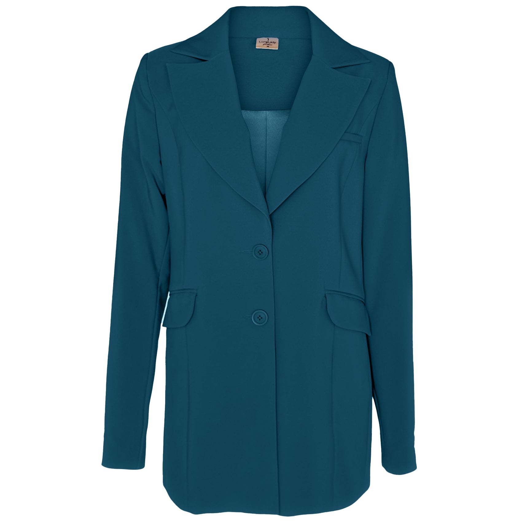 Tall LongLady Blazer Cathy Petrol | lange vrouwen