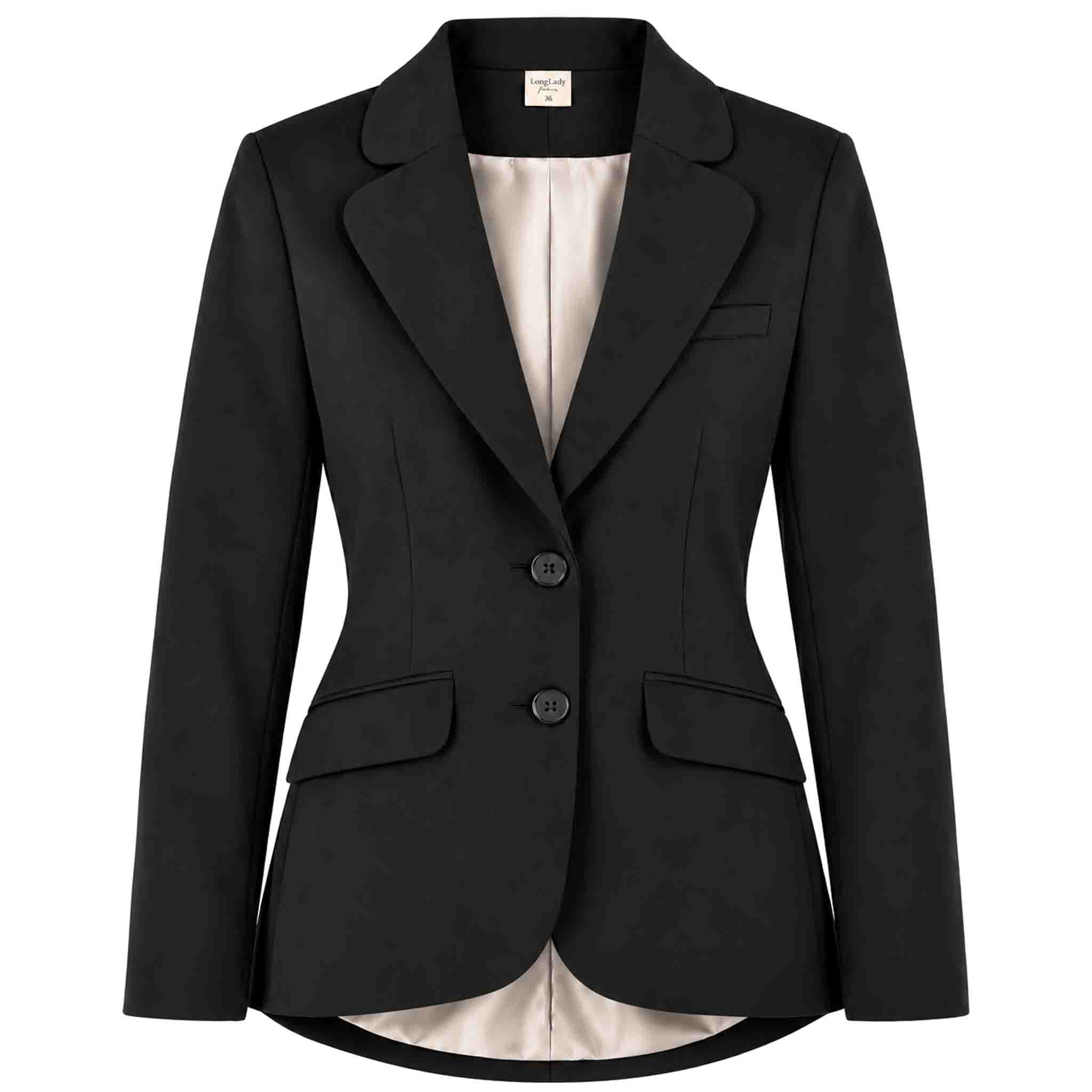LongLady Blazer Charly Zwart | Tall