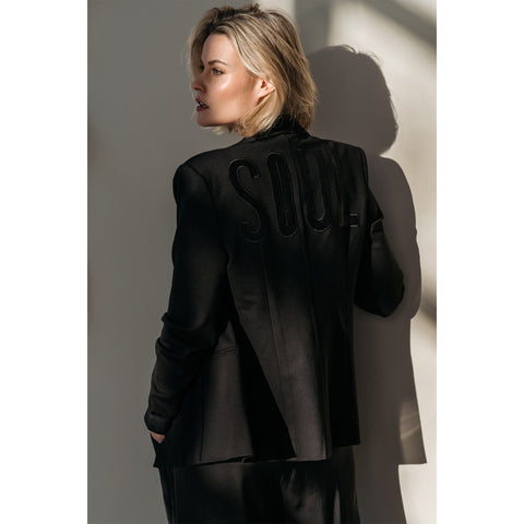 Maicazz Blazer Sila Soul, tall kleding voor lange dames, achteraanzicht