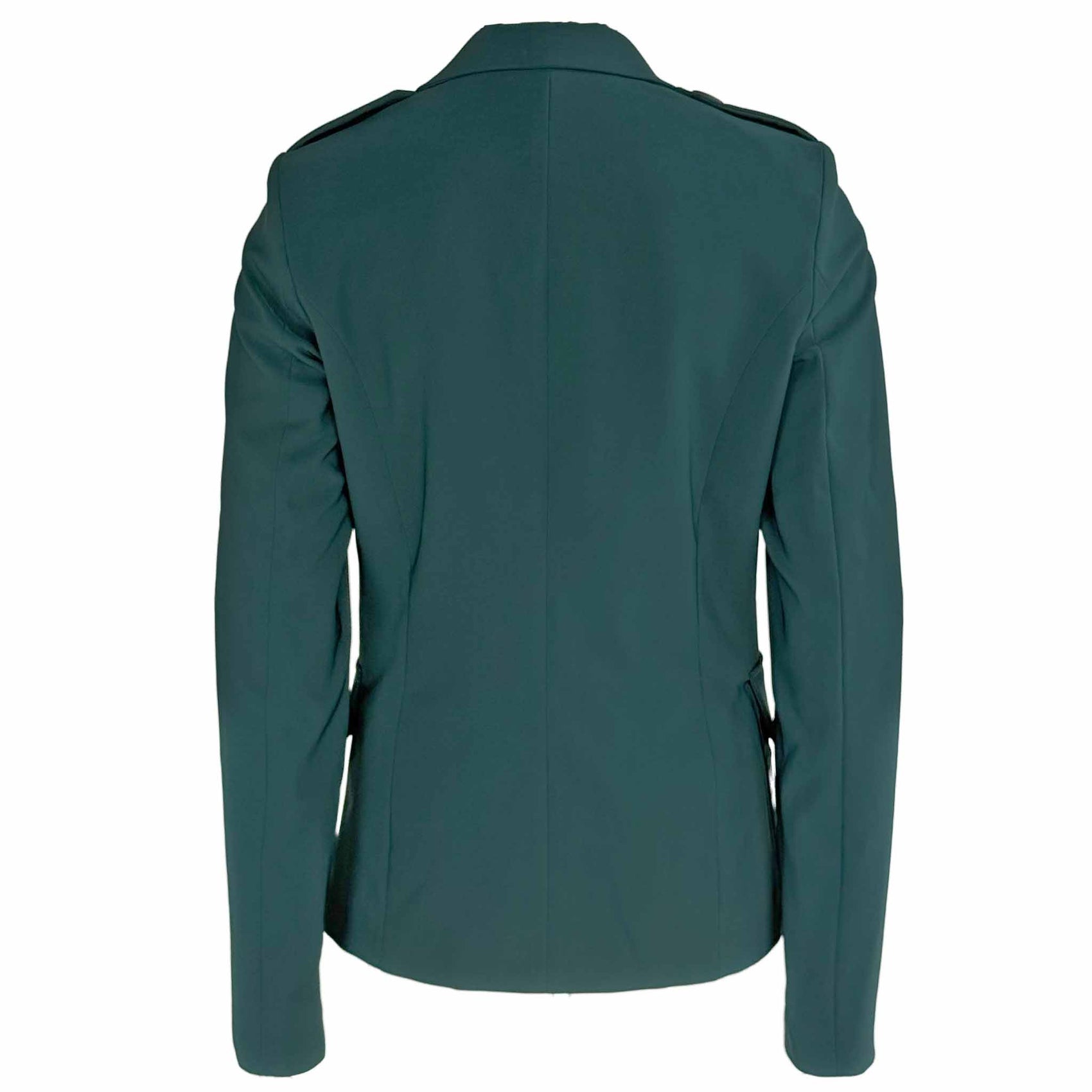 Only-M Blazer Siena Petrol, tall kleding voor lange dames, achteraanzicht
