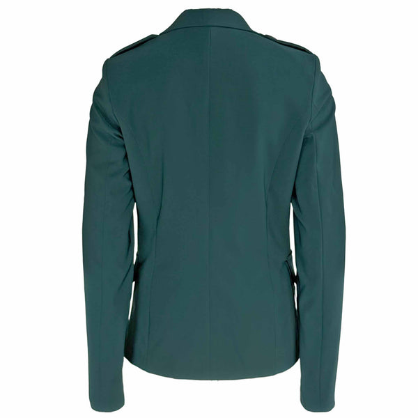 Only-M Blazer Siena Petrol, tall kleding voor lange dames, achteraanzicht
