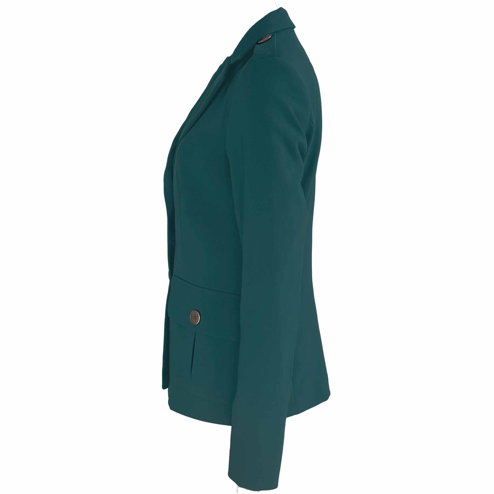 Only-M Blazer Siena Petrol, kleding voor lange vrouwen, zijaanzicht