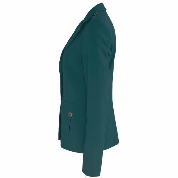 Only-M Blazer Siena Petrol, kleding voor lange vrouwen, zijaanzicht