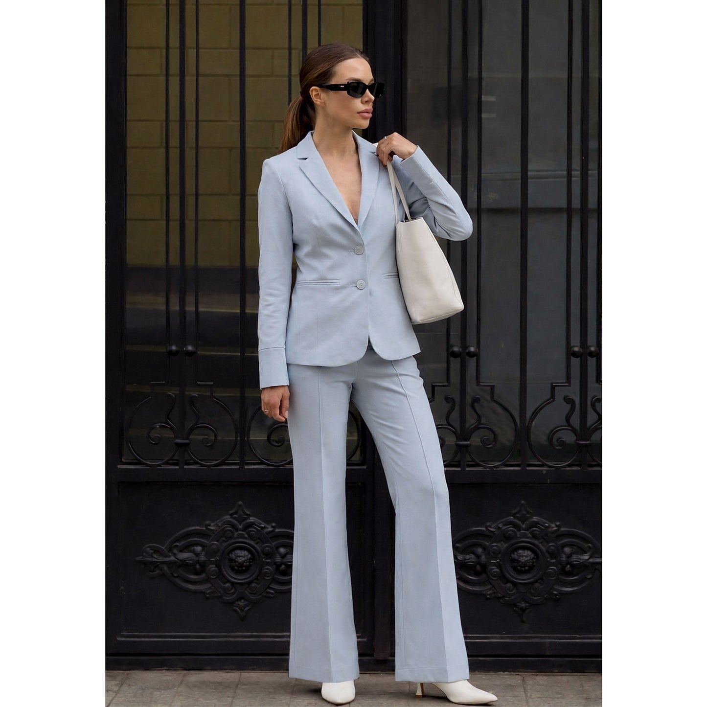 TQ Broek Alex Lichtblauw | Tall