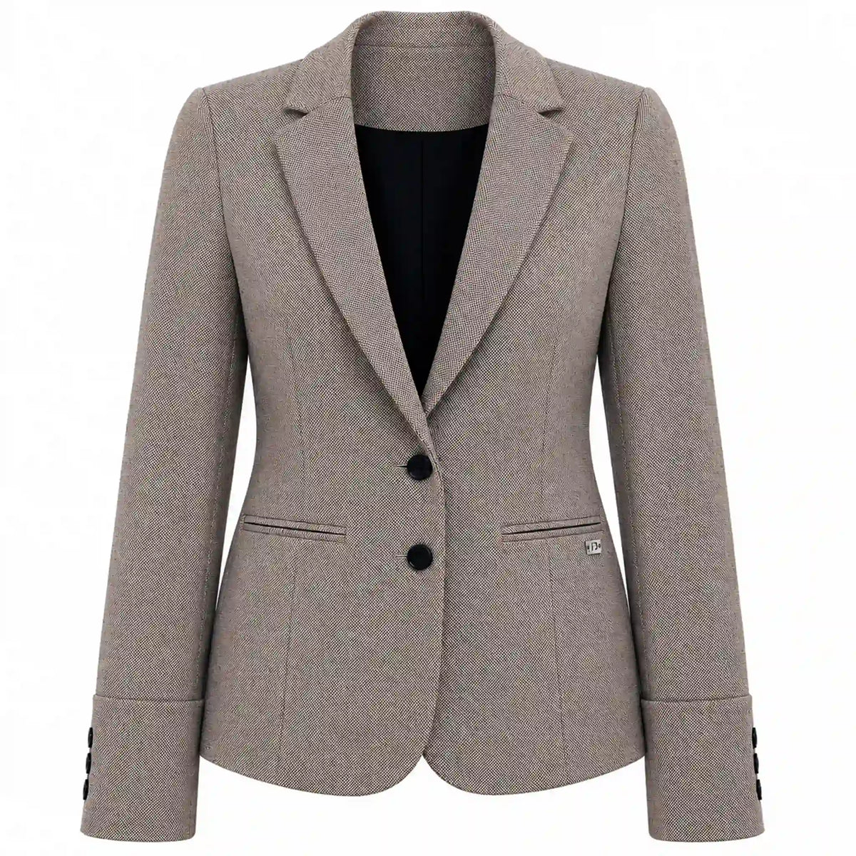 TQ Blazer Manja Punta Lichtbeige – voorzijde – kleding voor lange vrouwen